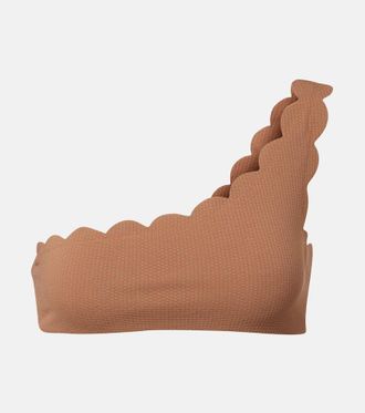 Marysia Swim Santa Barbara scalloped bikini top