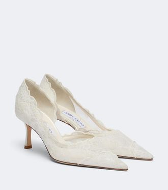 Jimmy Choo London Salones de novia Faiz de encaje