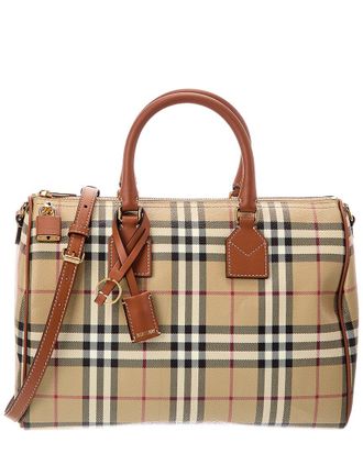 Burberry Check Canvas Luggage Bag