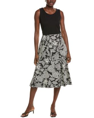 Brooks Brothers Printed Midi Dress
