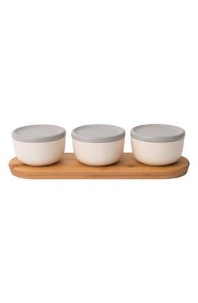 Berghoff INTERNATIONAL Leo 6-Piece Bamboo Covered Bowl Set in Beige at Nordstrom Rack