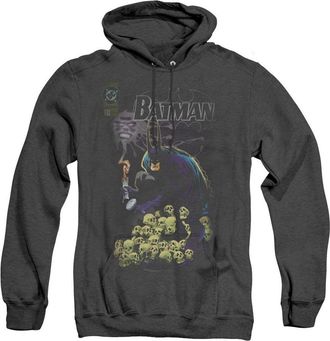 Gildan Batman Cover 516 Adult Heather Hoodie / Hooded Sweatshirt