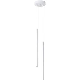 Wonderlamp L&aacute;mpara Colgante Vacu Blanco, 2 Luces