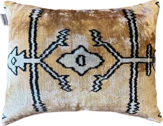 Les-Ottomans Coj&iacute;n de terciopelo de seda (un lado)