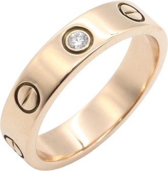 Cartier Gold Clear Pink Gold (18K) Band Ring (Pre-Owned)