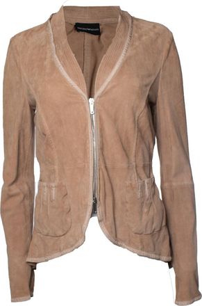 Emporio Armani Suede jacket with pockets