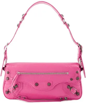 Balenciaga Womens Shoulder Bag Pink Calfskin