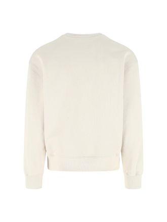 Maison Kitsun&eacute; Maison Kitsune Logo-Embroidered Cotton Sweatshirt - White