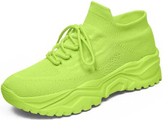 Generic Womens Slip On Trainers Ladies Breathable Sneakers with Memory Foam Platform Classic Casual Dad Shoes Streetwear Sparkly Wide Fit for Spring Summer, H