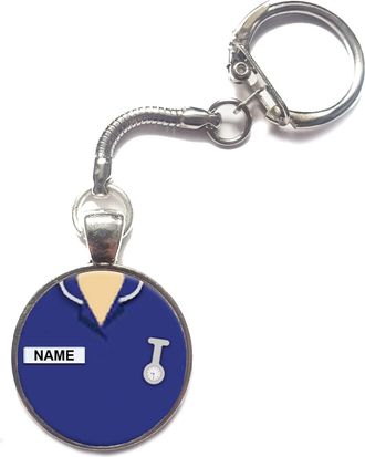 Generic Personalised Nurse Gift Snake Keyring Carer Midwife New Job Birthday R59