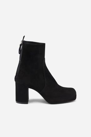 AGL Betty Heeled Velour Bootie in Black at Nordstrom, Size 38.5