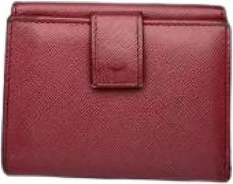 Ferragamo Pre-owned Lederen Portemonnee - Dames - Vintage Accessoires - Rood - ONE Size - Leer - Vintage