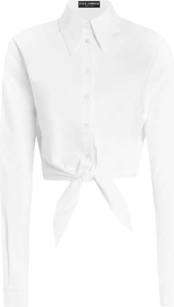 Dolce & Gabbana Camicia in cotone elasticizzato - Bianco