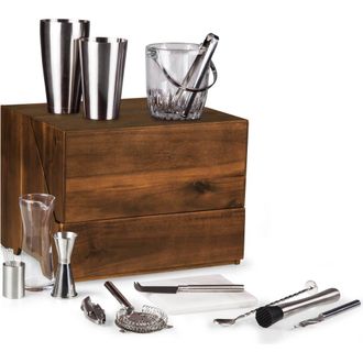 Legacy Madison Acacia Tabletop Bar Set in Acacia Wood at Nordstrom