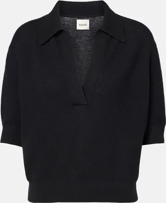 Khaite Polo Shrunked Jo in misto cashmere