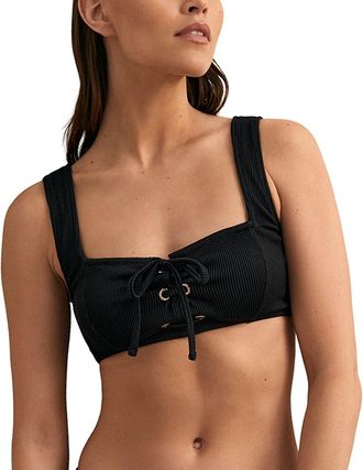 Reiss Dee Textured Bikini Top