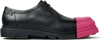 Camper Sneakers - Heren - Veterschoenen - Zwart - 41 EU - Leer - Schoenen