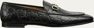 Gucci Jordaan GG Leather Bit Loafers