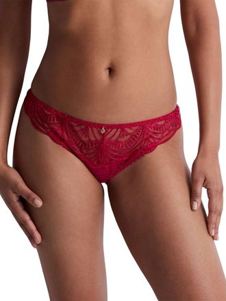 Aubade Womens Vibes Tanga - Red Polyamide - Size X-Small