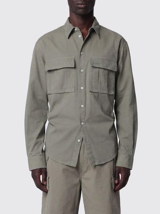 Dsquared2 Camicia in cotone con collo francese e tasche a toppa