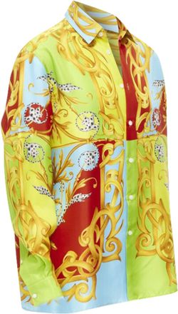 Versace 2020 Barocco Acanthus Pop Print Limited silk shirt EU38 XS