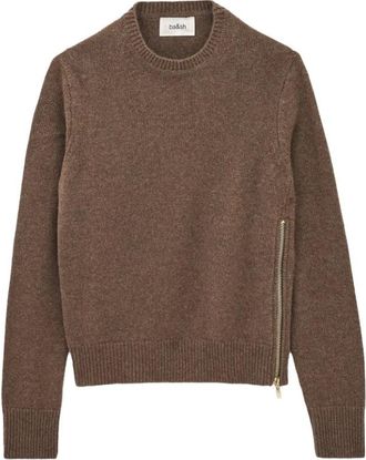 BA&SH Jersey Cheyla de Cachemira - Knitwear - Mujer - Marr&oacute;n - S
