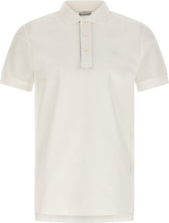 Burberry White Eddie Polo Shirt