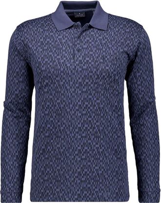 Ragman Poloshirt RAGMAN, Herren, Gr. XXL, blau (marineblau), Baumwollmischung, regular fit, ohne Ausschnitt, Shirts Poloshirt