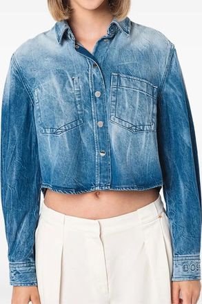 BOSS Camicia denim - Blu