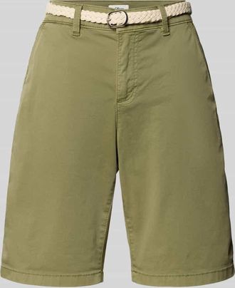 s.Oliver Red Label Regular Fit Bermudas aus Baumwoll-Mix in Khaki, Gr&ouml;&szlig;e 34