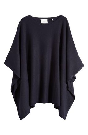 Vince Cashmere Poncho in Coastal Blue at Nordstrom