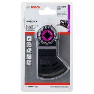 Bosch Ayz 53 Bpb Hojas De Sierra Bimaterial Pack 5