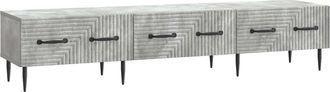 vidaXL Mueble De Tv Con Caj&oacute;n Gris Hormig&oacute;n 147 X 34,5 X 30 Cm Vidaxl