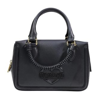 Love Moschino Handbags, female, Black, Size: ONE SIZE Quilted Crossbody Bag
