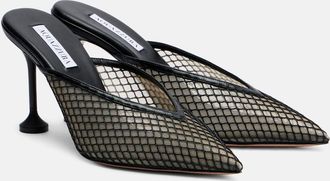Aquazzura Mules Bisous 85 in mesh