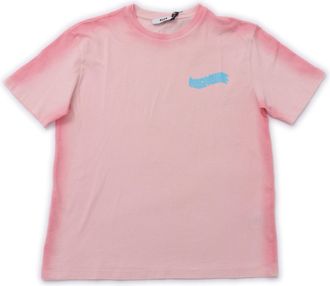 Msgm Jersey Airbrushed T Shirt Unisex