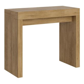 Itamoby Consola extensible 90x40/300 cm efecto madera roble natural