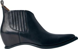 Maison Margiela Hakloze Western Chelsea Boots - Heren - Cowboylaarzen - Zwart - 41 EU - Leer - Schoenen