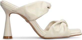 Carrano Mules in pelle 100mm - Bianco