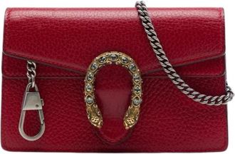 Gucci Pre-owned Dionysus - Dames - Vintage Schoudertas - Rood - ONE Size - Leer - Vintage