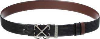 Off-white Reversible Leather Belt