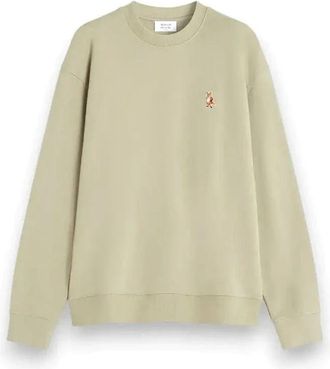 Maison Kitsun&eacute; Felpa - Heren - Sweatshirts - Beige - M - Hoodies & sweatvesten