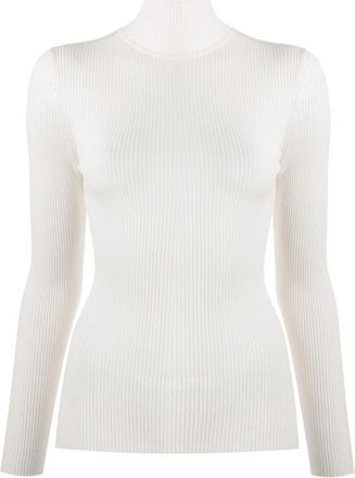 Wolford Fijngebreide Rolkraag Lange Mouw - Dames - Coltruien - Beige - M - Wol - Truien & Vesten