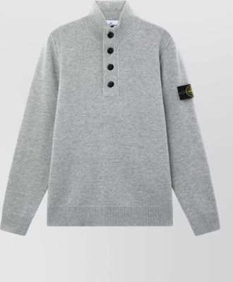 Stone Island wool ribbed high-neck sweater