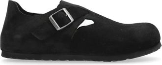 Birkenstock Schoenen, Dames, Zwart, 38 EU, Leer, Schoenen London BS