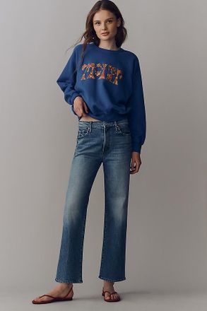 Mother Kick It Ankle High-Rise Straight-Leg Jeans