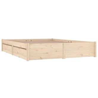 Berkfield Home Beautiful Bed Frame with Drawers 180x200 cm Super King Size in Light Brown