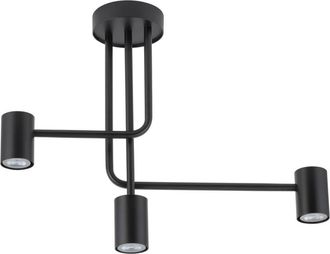 Sigma Luis L&aacute;mpara De Techo Negra Dise&ntilde;o Minimalista 60 Cm
