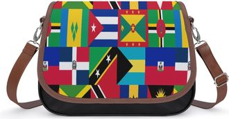 Generic Caribbean And West Indies National Flag Fashion Womens Crossbody Bags Novelty Handbag Shoulder Bag Purse