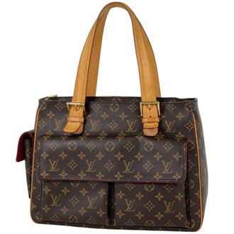 Louis Vuitton Brown Monogram Handbag Tote Bag (Pre-Owned)